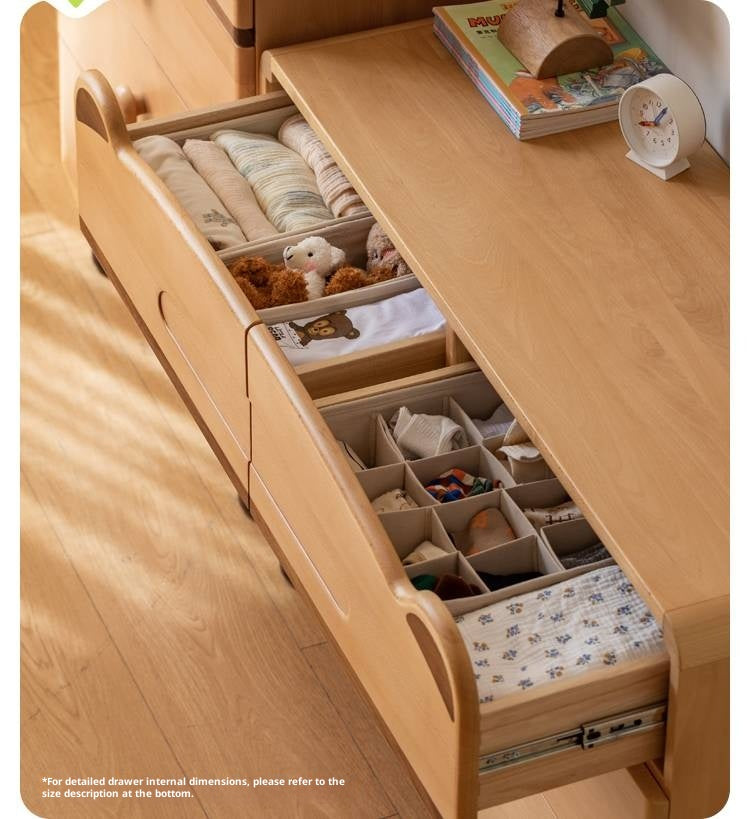 Beech Solid Wood Childrens Drawer