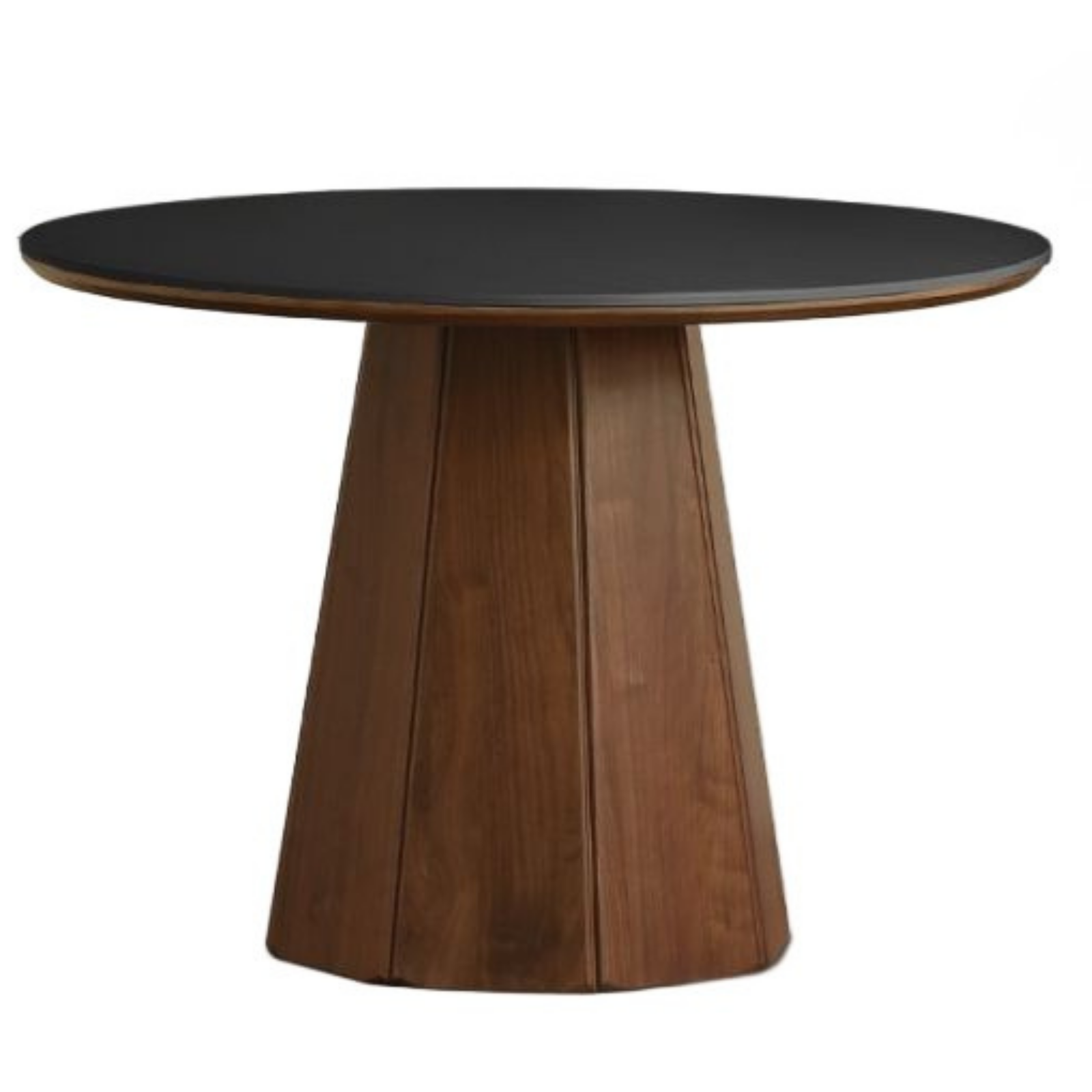 Black Walnut Solid Wood Round Slab Dining Table
