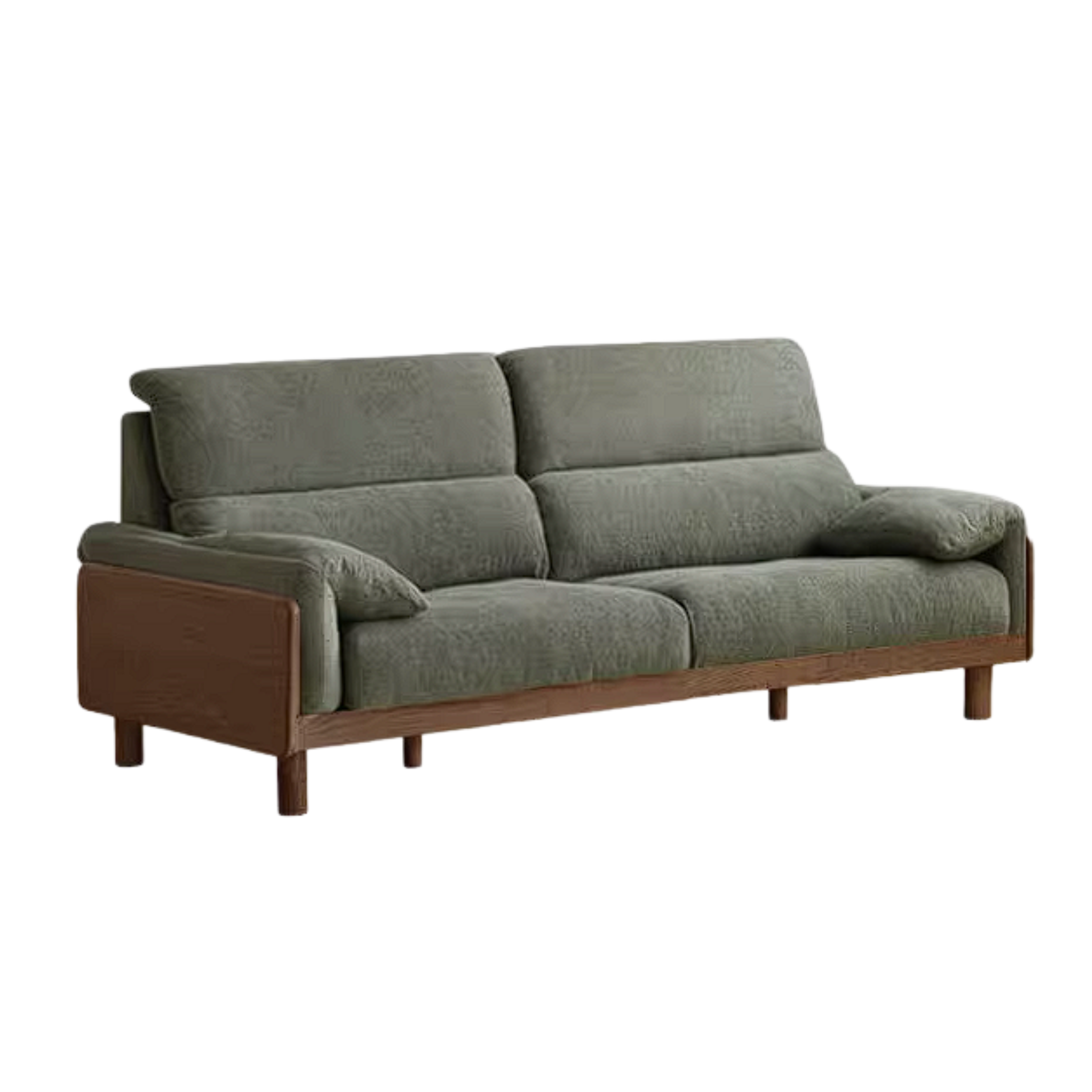 Ash Solid Wood Sofa with Modern Casual Design