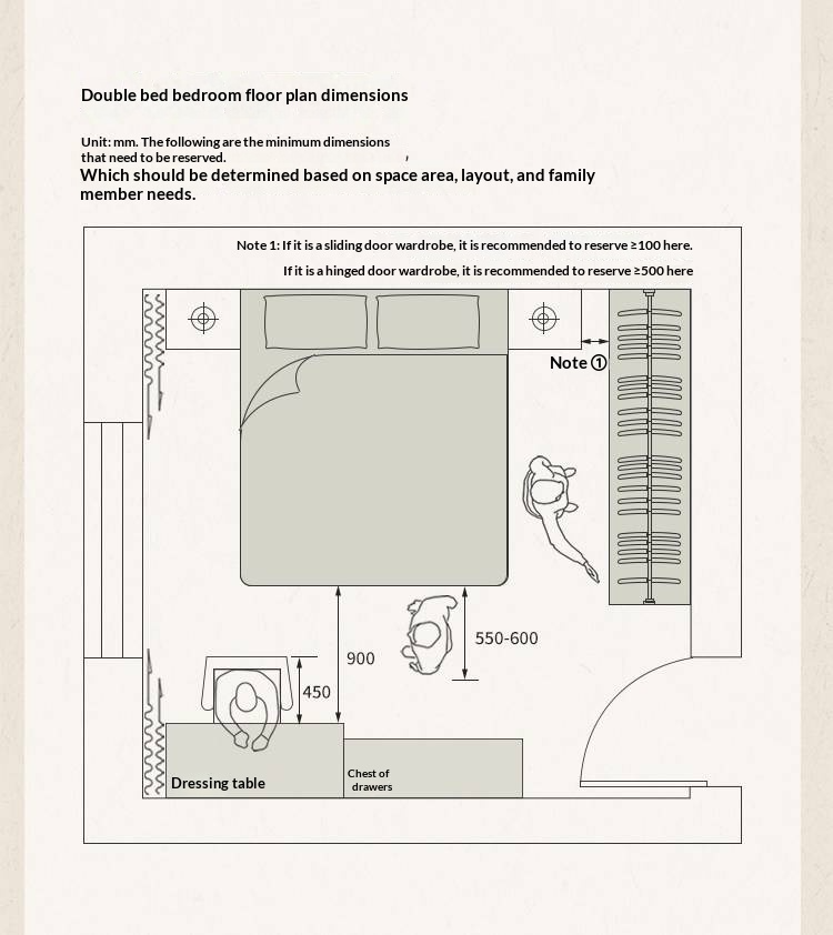 Poplar Solid Wood Bed — American Retro Style