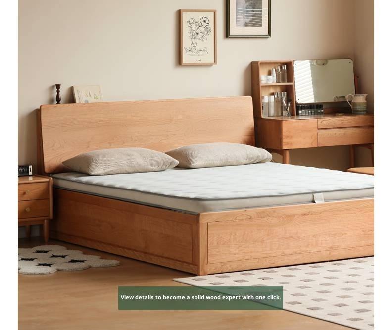 Cherry Solid Wood High-Pressure Box Bed