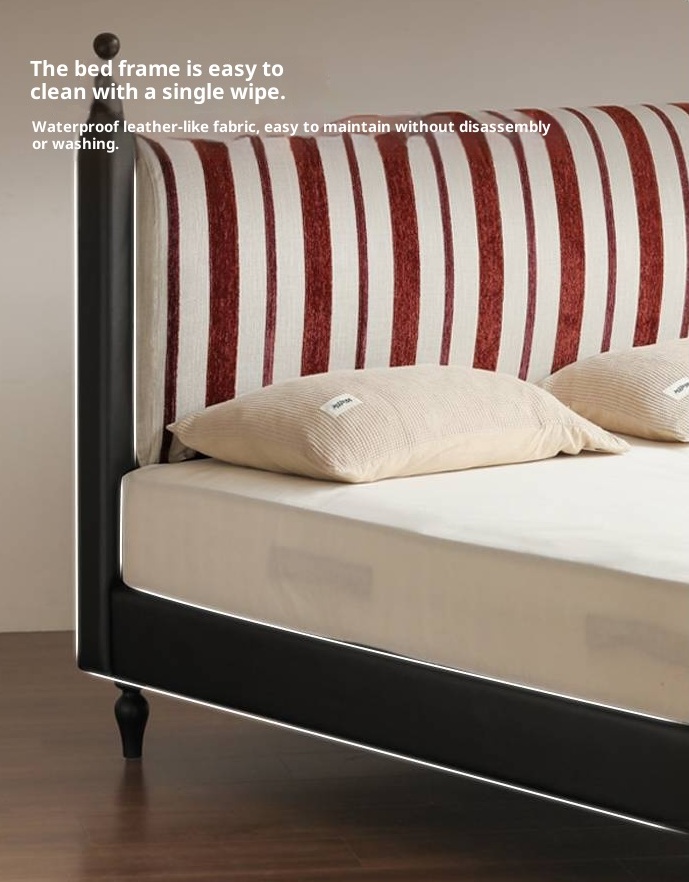 Fabric Soft Bed, American Vintage Retro Style