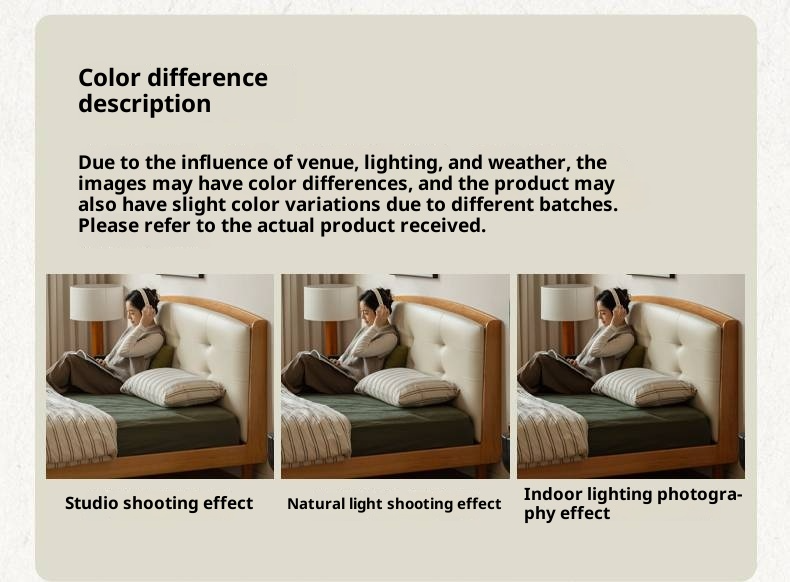 Cherry, Pine, Beech Solid Wood Bed Retro Vintage