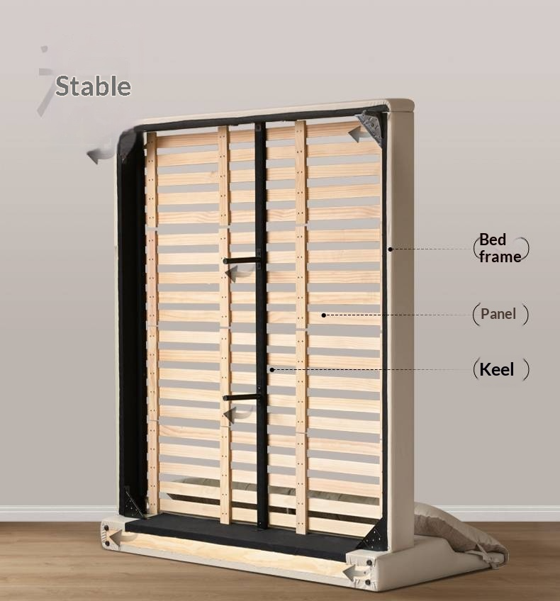 Genuine Leather Italian Light Luxury White Soft Headboard Bed