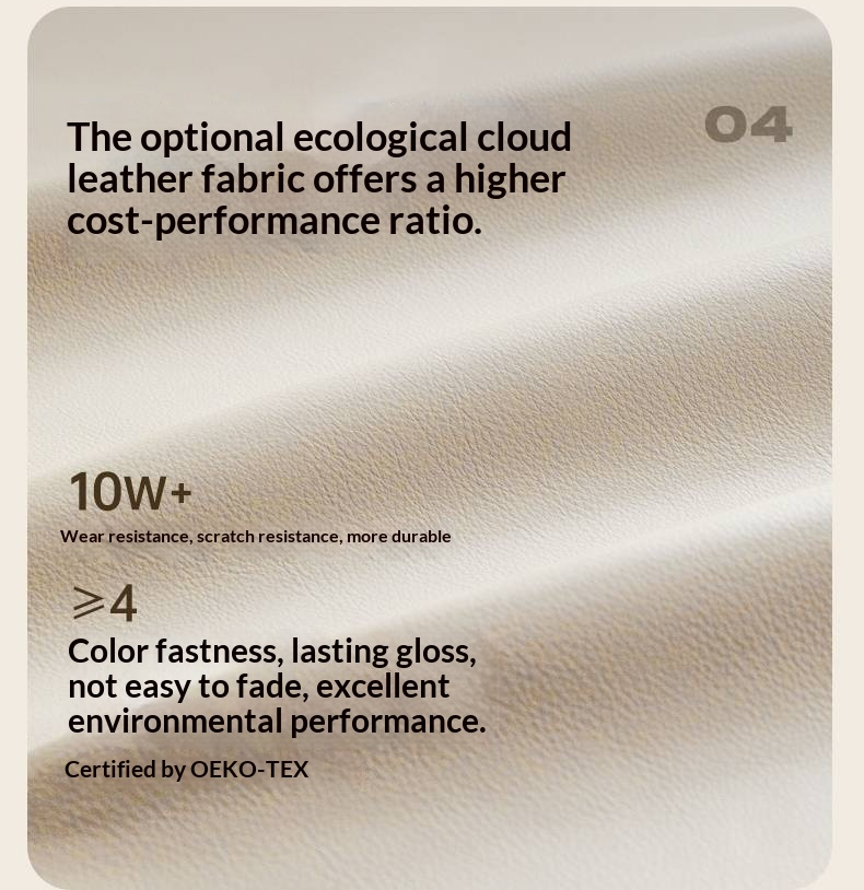 Ash Solid Wood Bed with Top Grain Cowhide Upholstery in Modern Minimalist Style