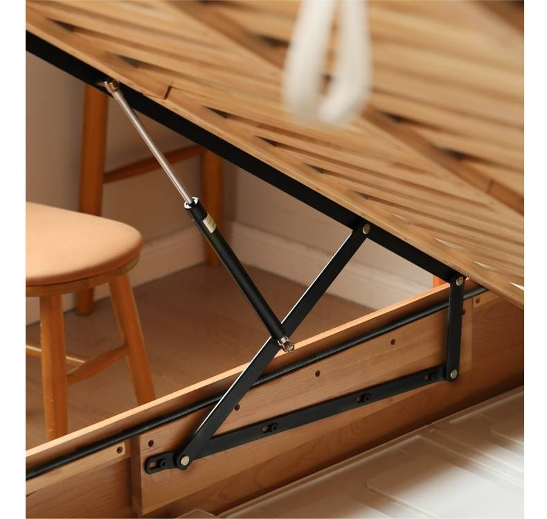 Cherry Solid Wood High-Pressure Box Bed