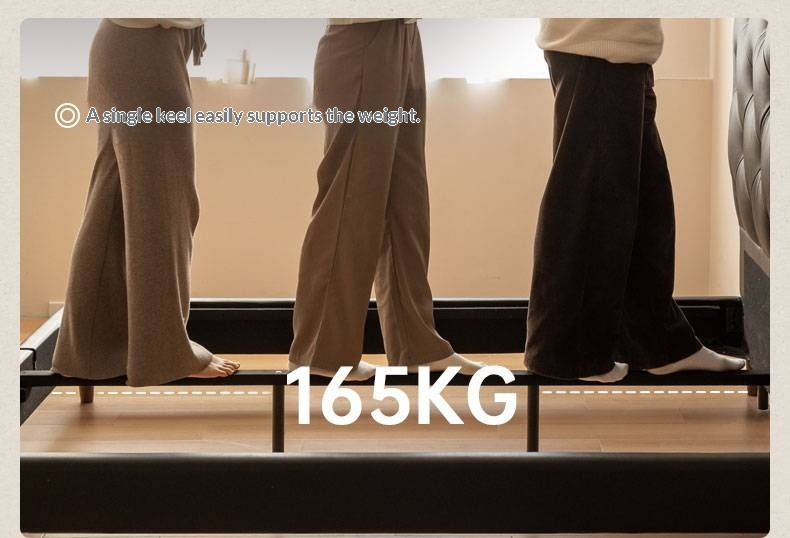 Genuine Leather Luxury Upholstered Bed American Style