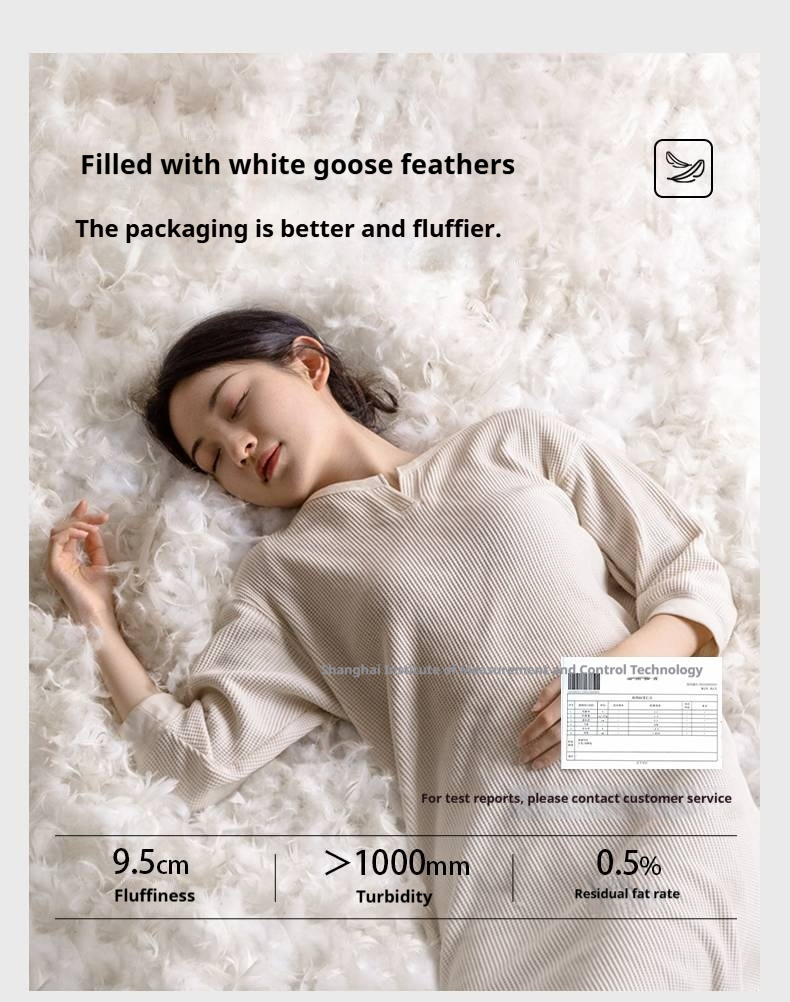 Genuine Leather Italian Light Luxury White Soft Headboard Bed