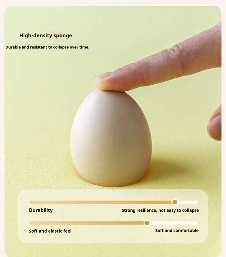 Rubberwood Solid Wood Upholstered Bed with Scalloped Headboard, French Cream Style