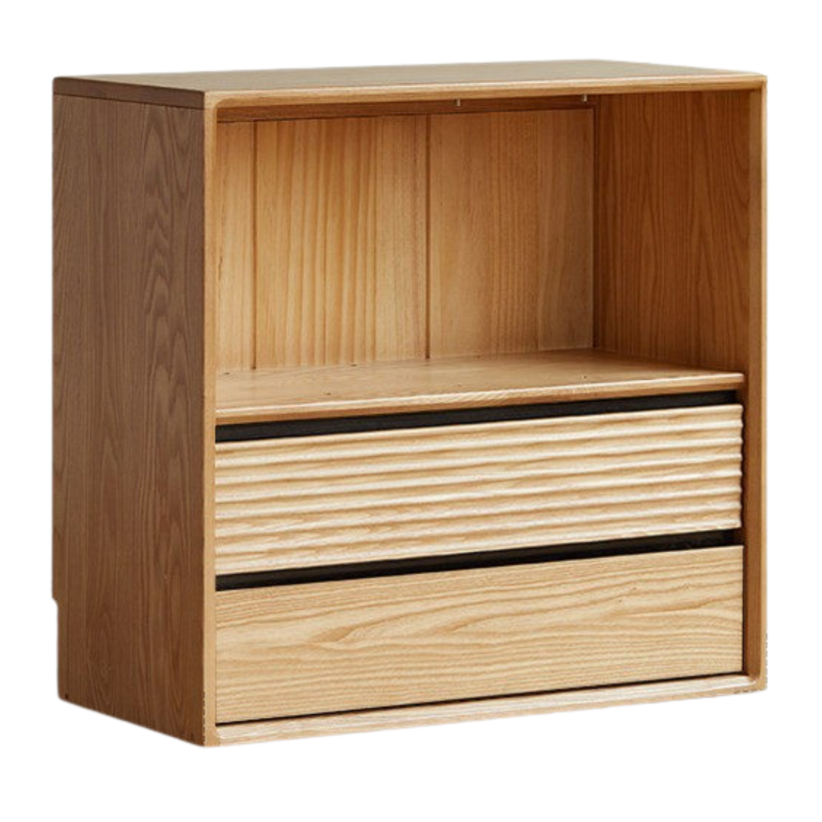 Ash, White Ash, Oak Solid Wood Combination Module Bookcase))