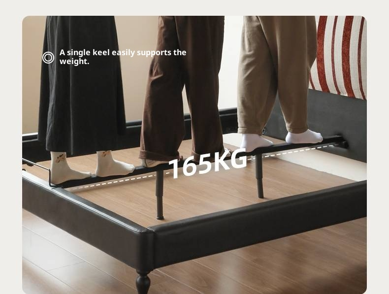 Fabric Soft Bed, American Vintage Retro Style