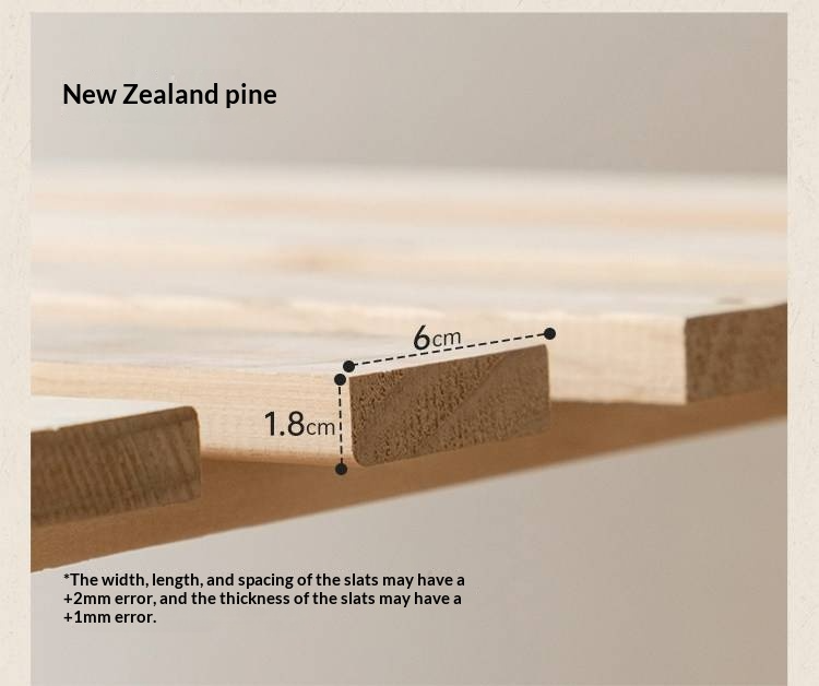 Poplar Solid Wood Bed — American Retro Style