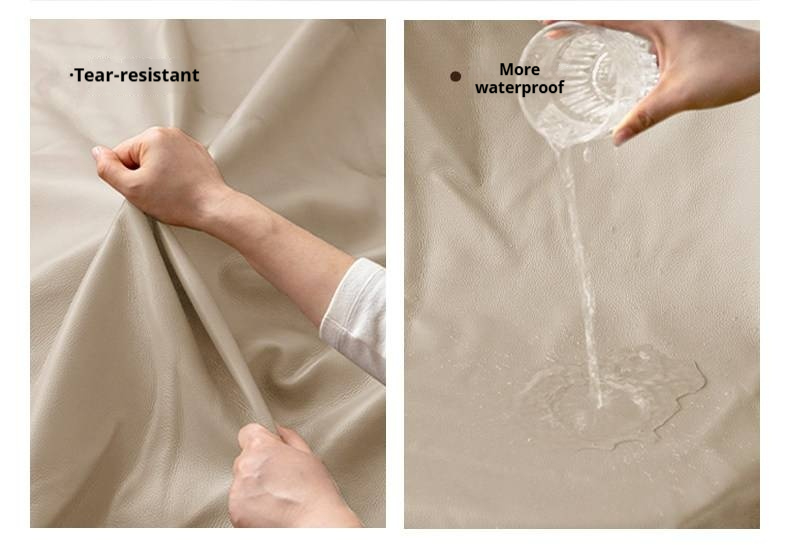 Black Walnut Solid Wood Box Bed — Soft Headboard, Italian Light Luxury Genuine Leather Bed