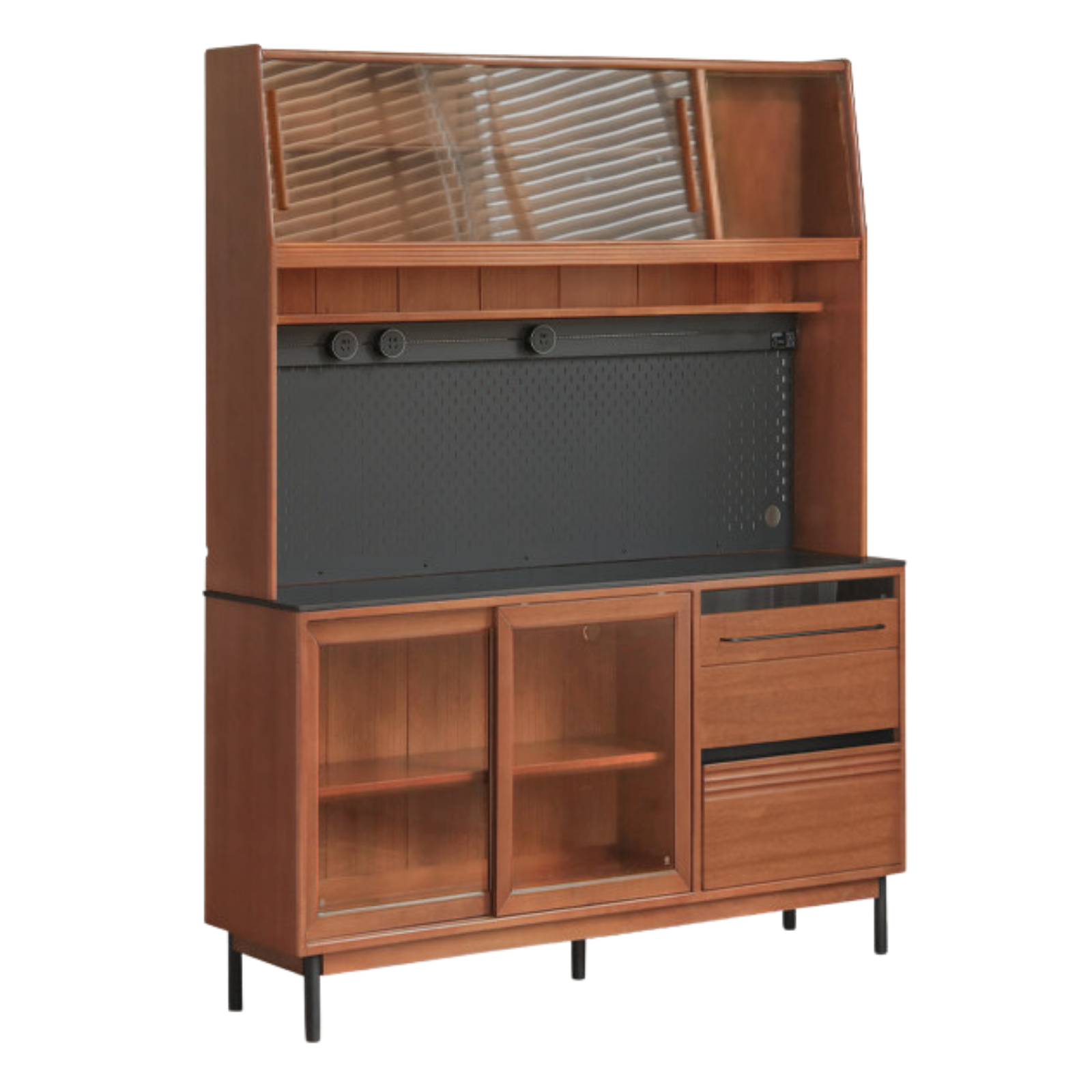 Poplar, Birch  Solid Wood Antique Style Dining Cabinet