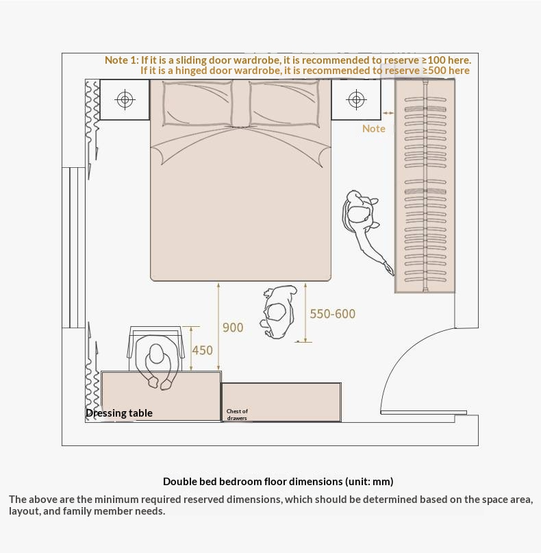 Genuine Leather Upholstered Double Bed in Solid Wood Frame