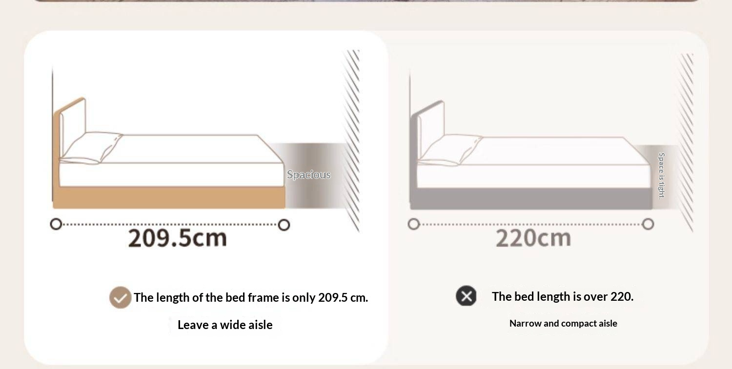 Oak, Rubberwood Solid Wood Bed — Modern Minimalist Box Bed