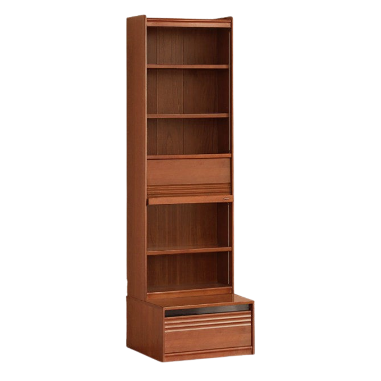 Poplar Solid Wood Antique Style Bookshelf Combination