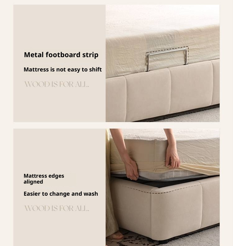 Fabric Puff Cat Scratch Bed, French Cream Style