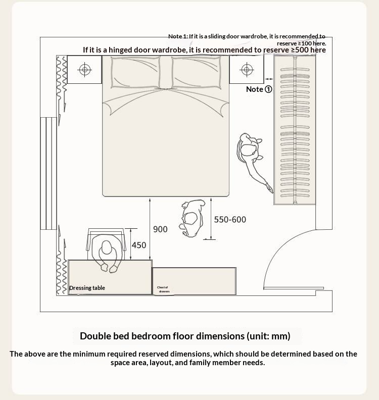 Oak, Rubberwood Solid Wood Bed — Modern Minimalist Box Bed
