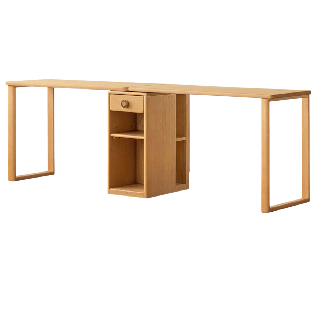Beech Solid Wood Telescopic Student Writing Desk