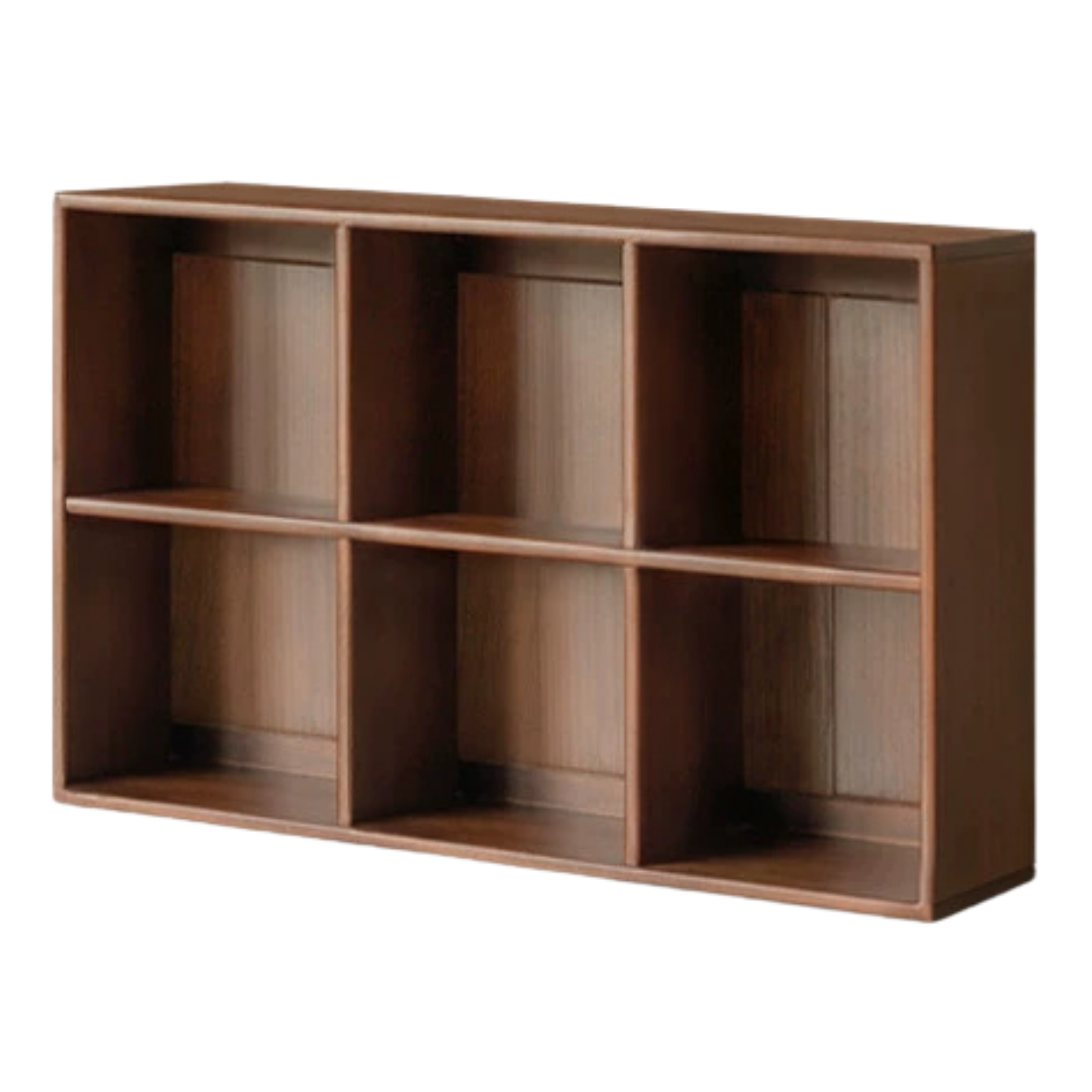 Sandalwood Solid Wood Light Luxury Style Bookshelf