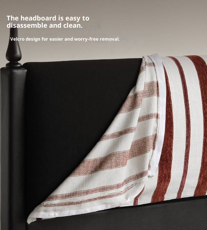 Fabric Soft Bed, American Vintage Retro Style