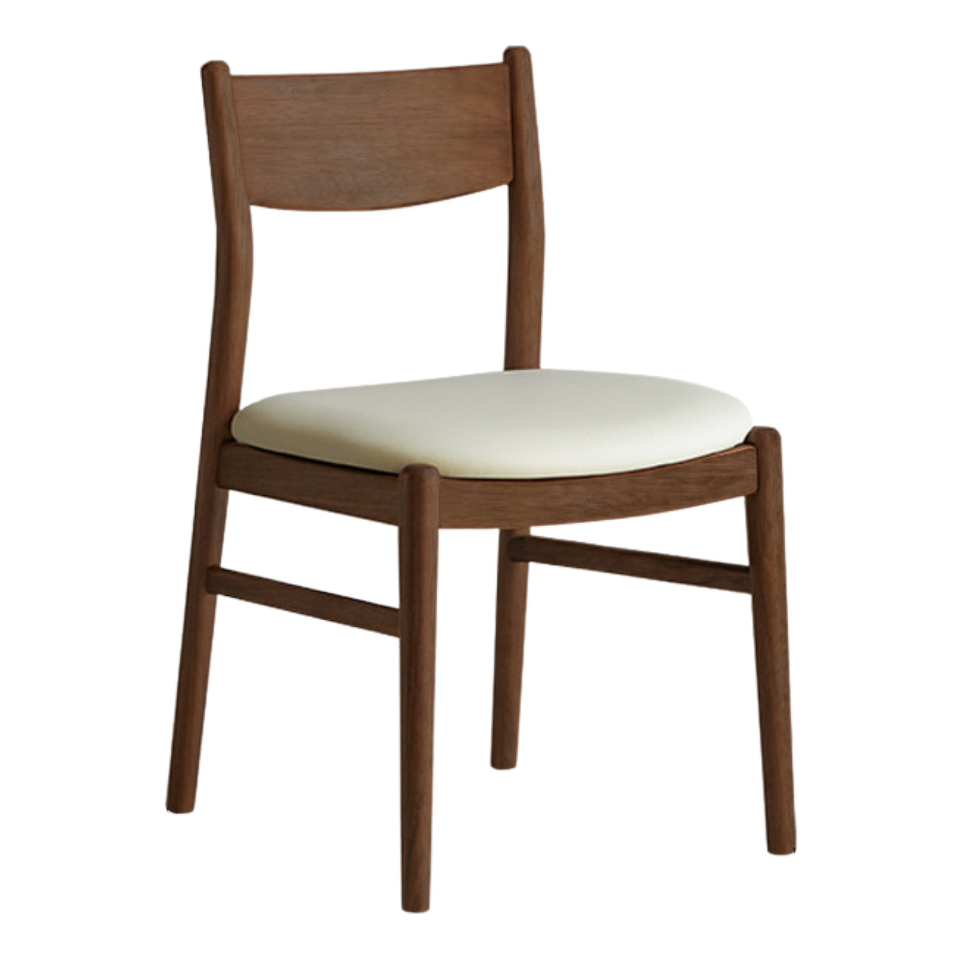 4 pcs Black Walnut, Ash, Oak, Beech, Sandalwood Solid Wood Dining Chair Retro