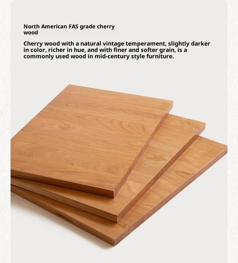 Cherry, Pine, Beech Solid Wood Bed Retro Vintage