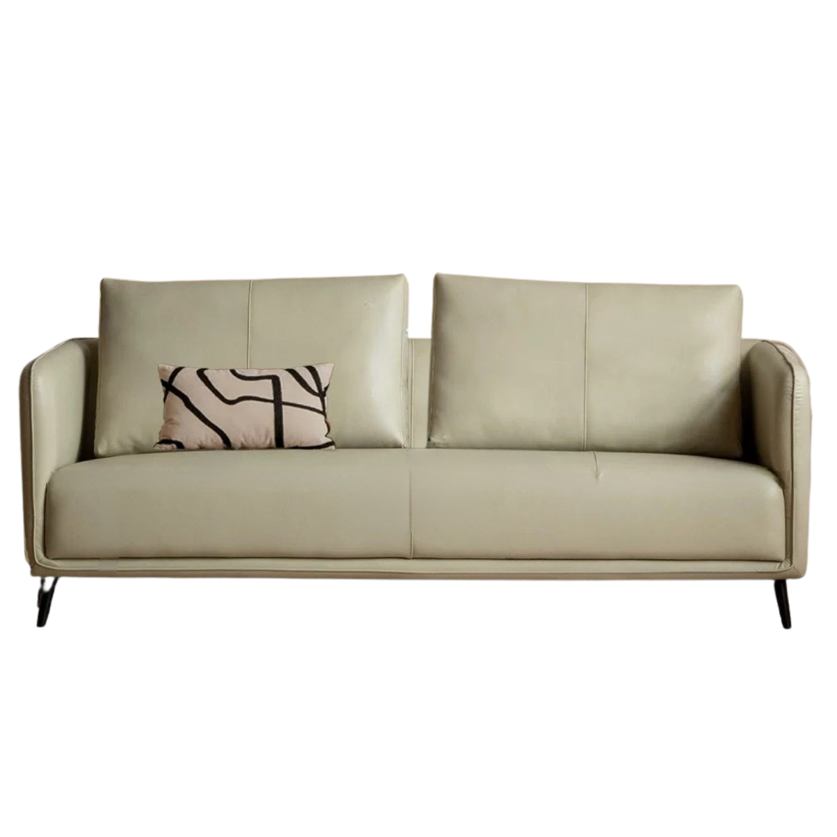 Genuine Leather, eco-leather ultra-slim modern design sofa