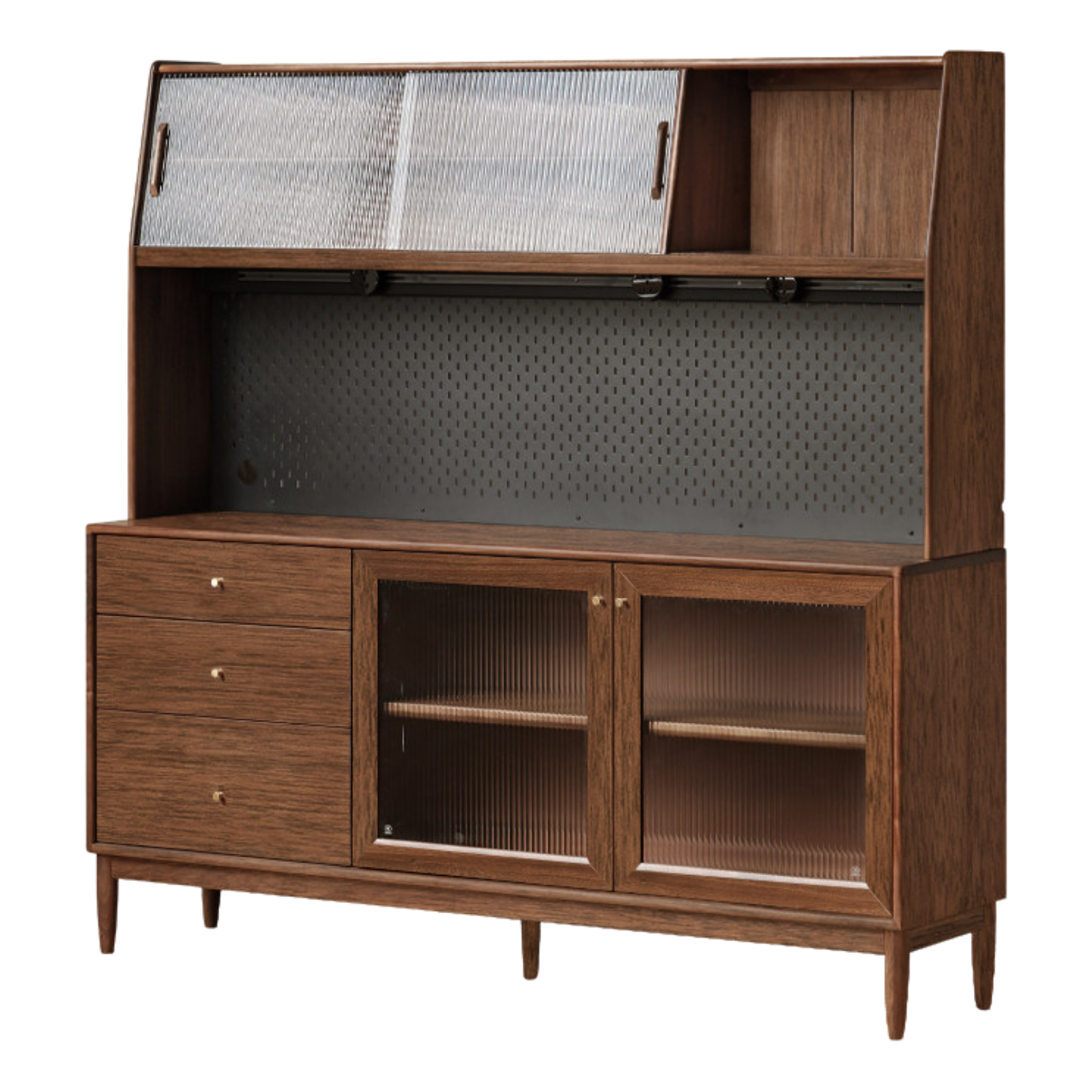 Black Walnut , South American Walnut, Catalpa Solid Wood Sideboard, Buffet Cabinet