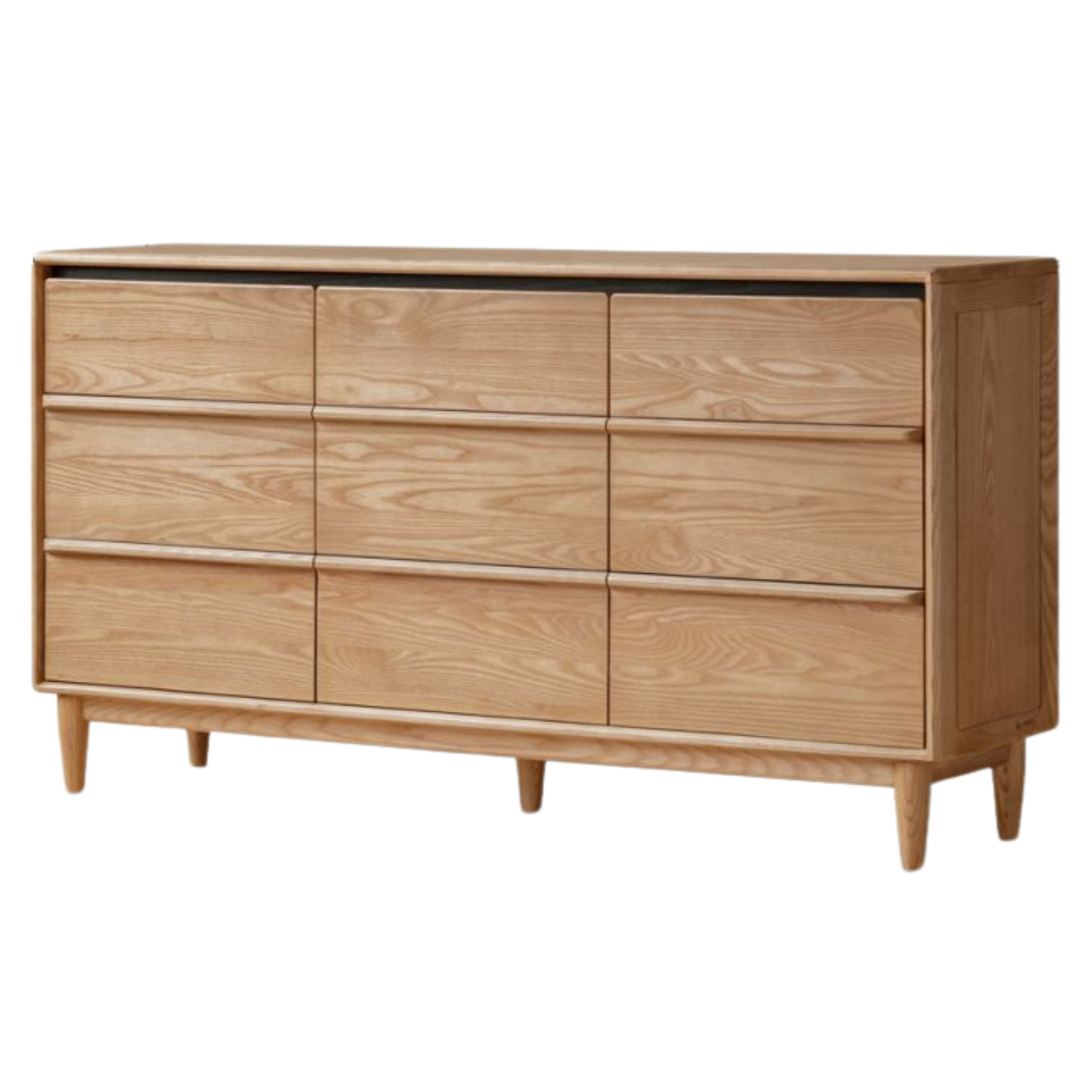 Ash Solid Wood Modern Drawer Cabinet
