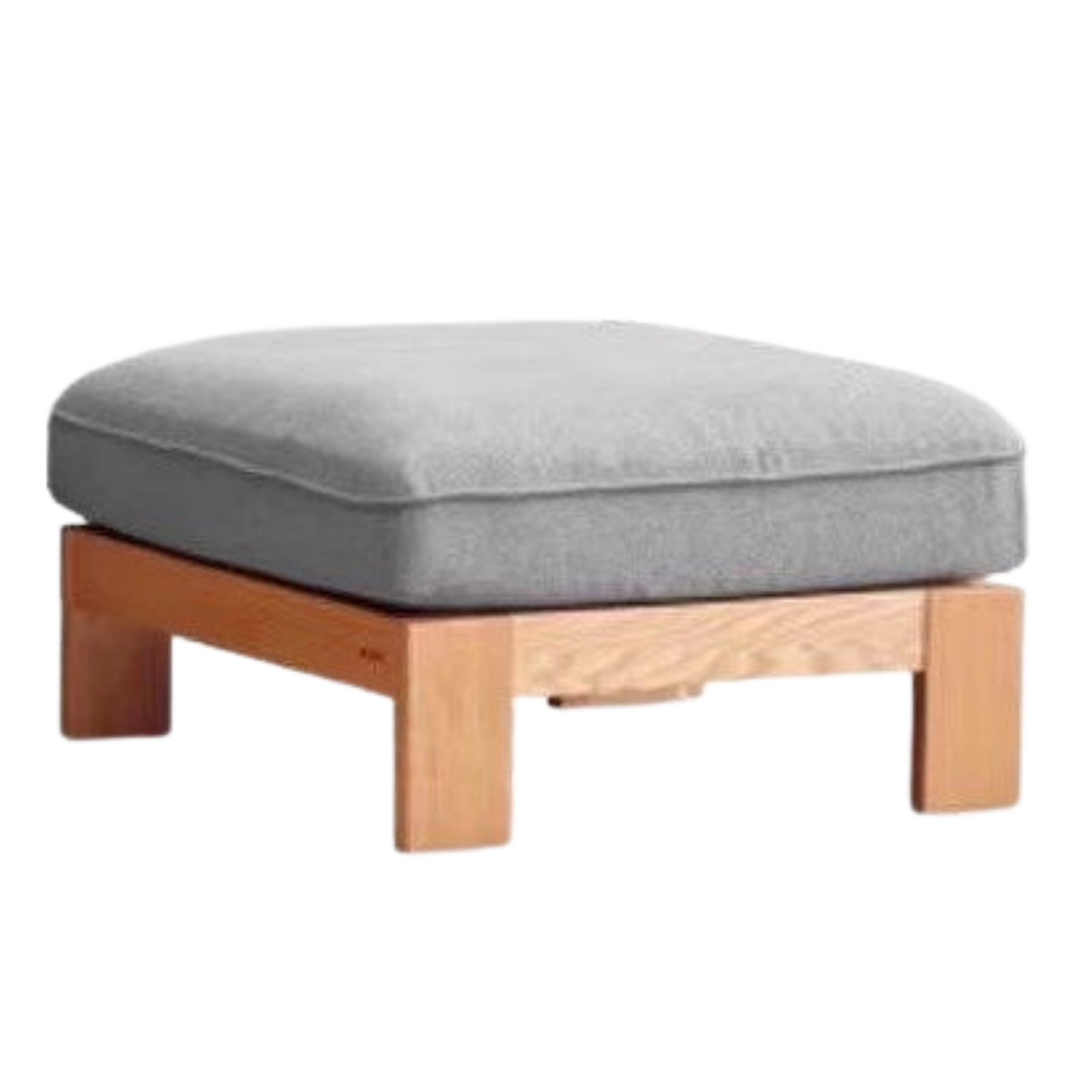 Oak, Ash, Cherry, Black Walnut Solid Wood Casual Footstool with Modern Minimalist Style