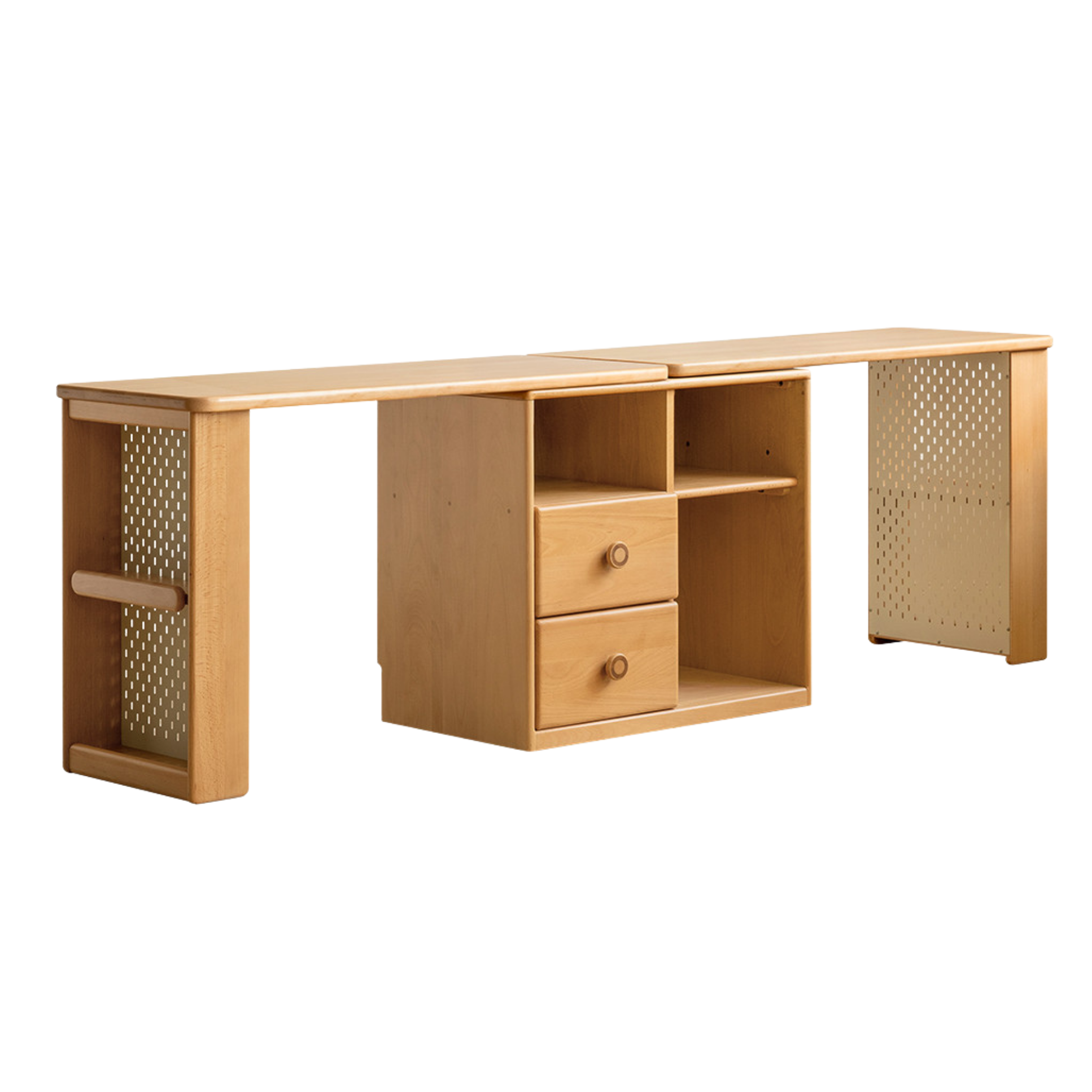 Beech Solid Wood Telescopic Student Writing Desk