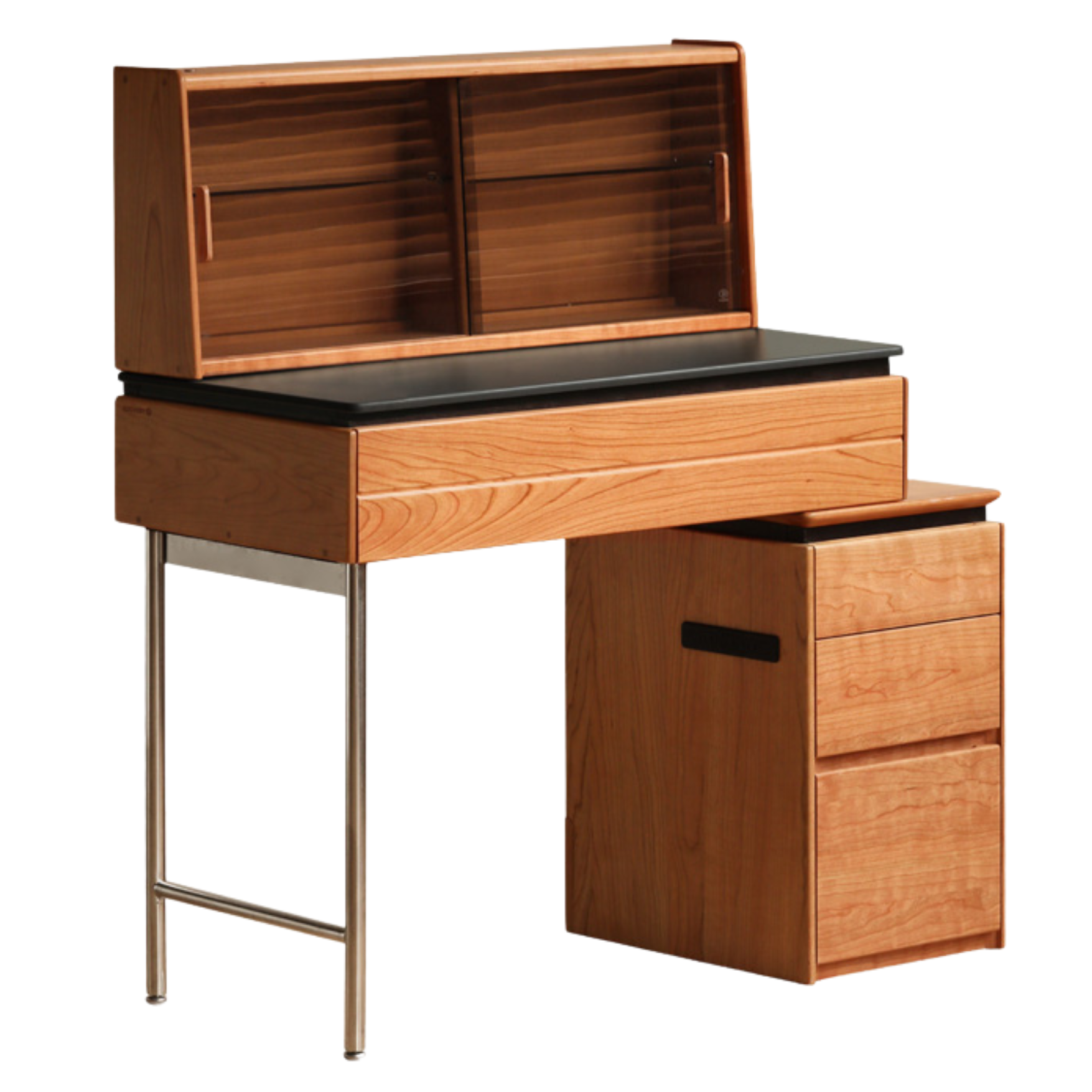 Cherry Wood Retractable Dressing Table