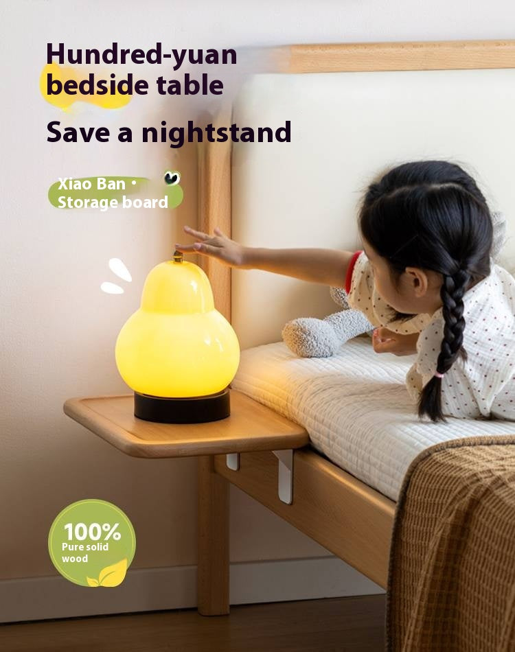 Beech Solid Wood Children's Creative Bedside Storage Rack