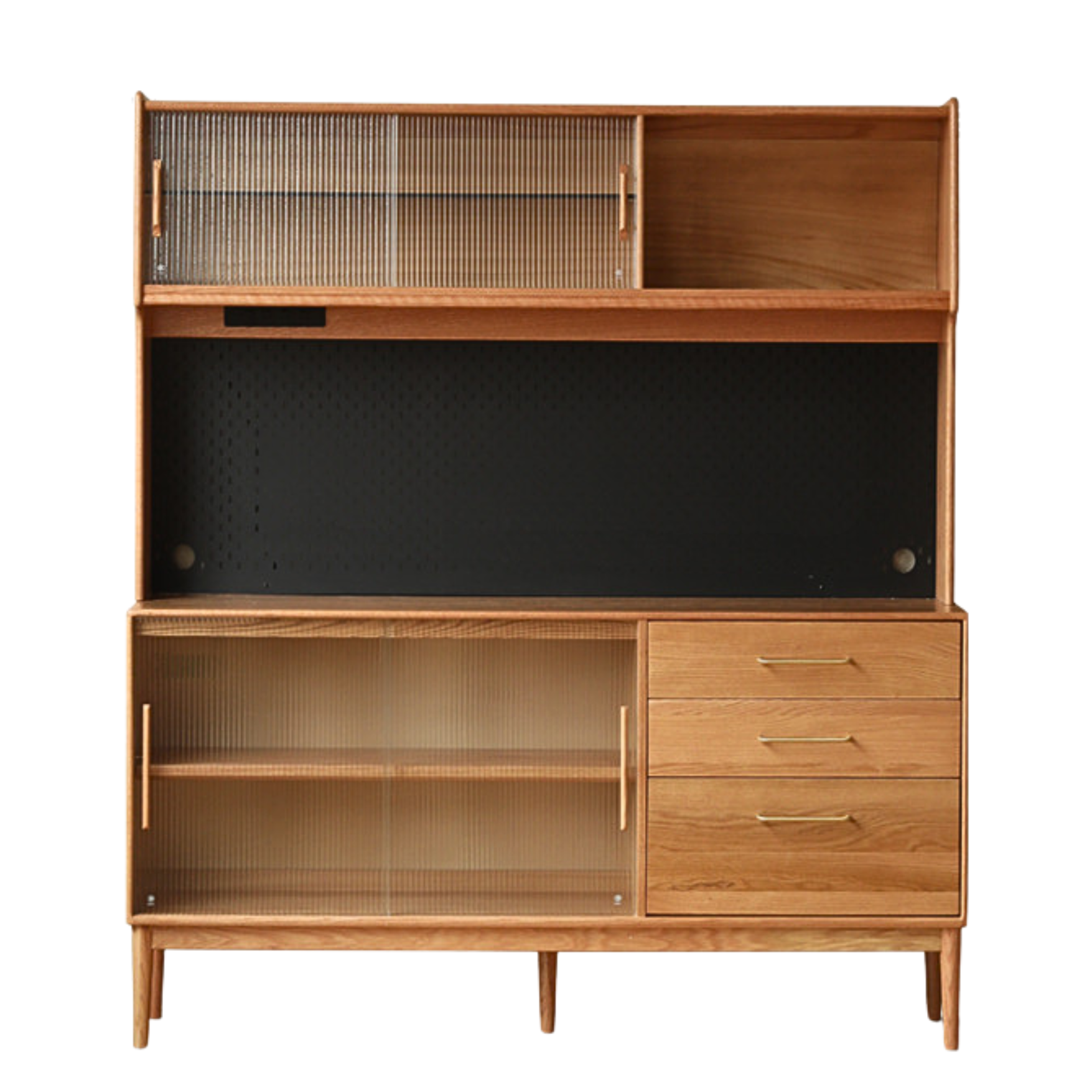 Oak Solid Wood Modern Multifunctional Sideboard,