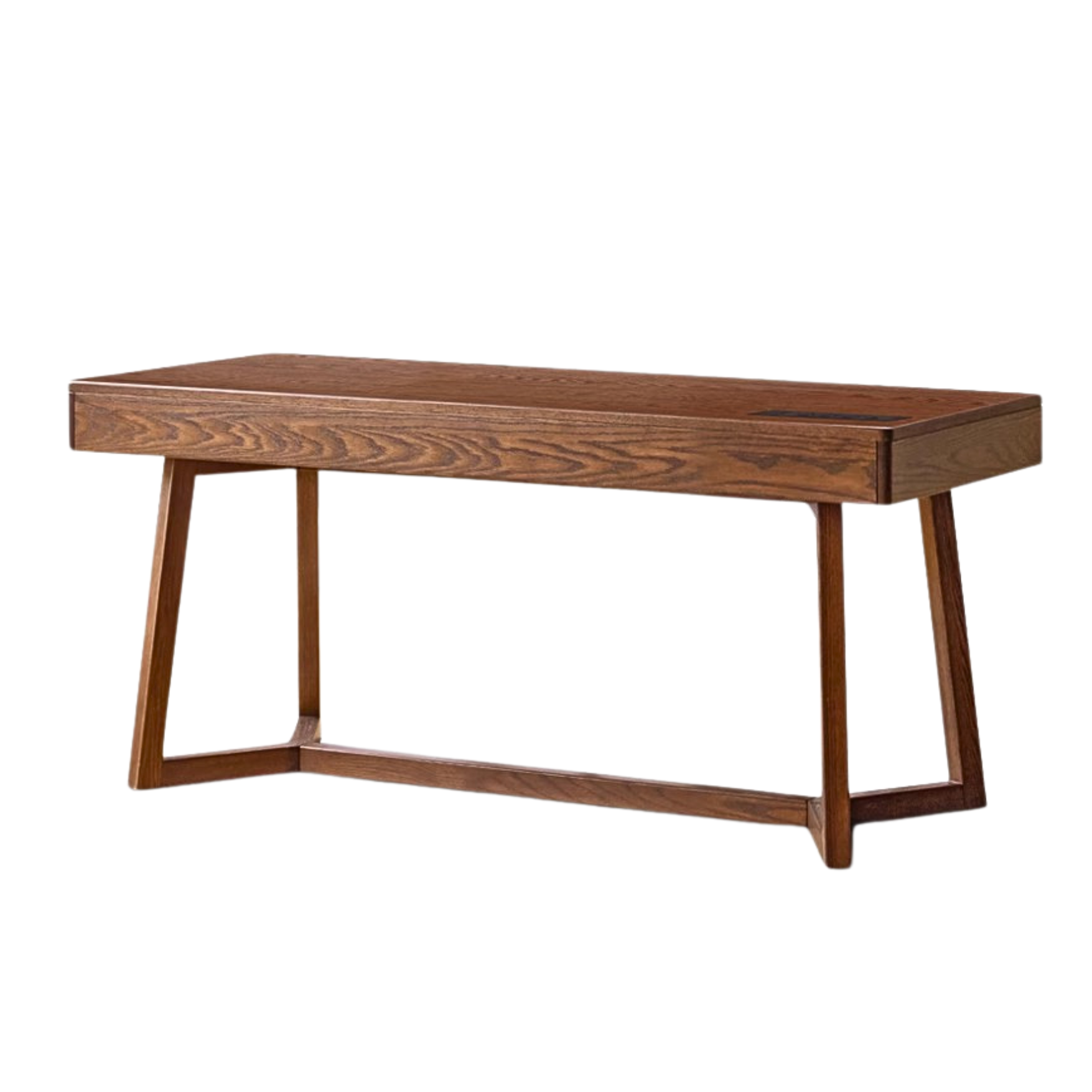 Black Walnut, Oak Solid Wood Italian Light Luxury Office Desk