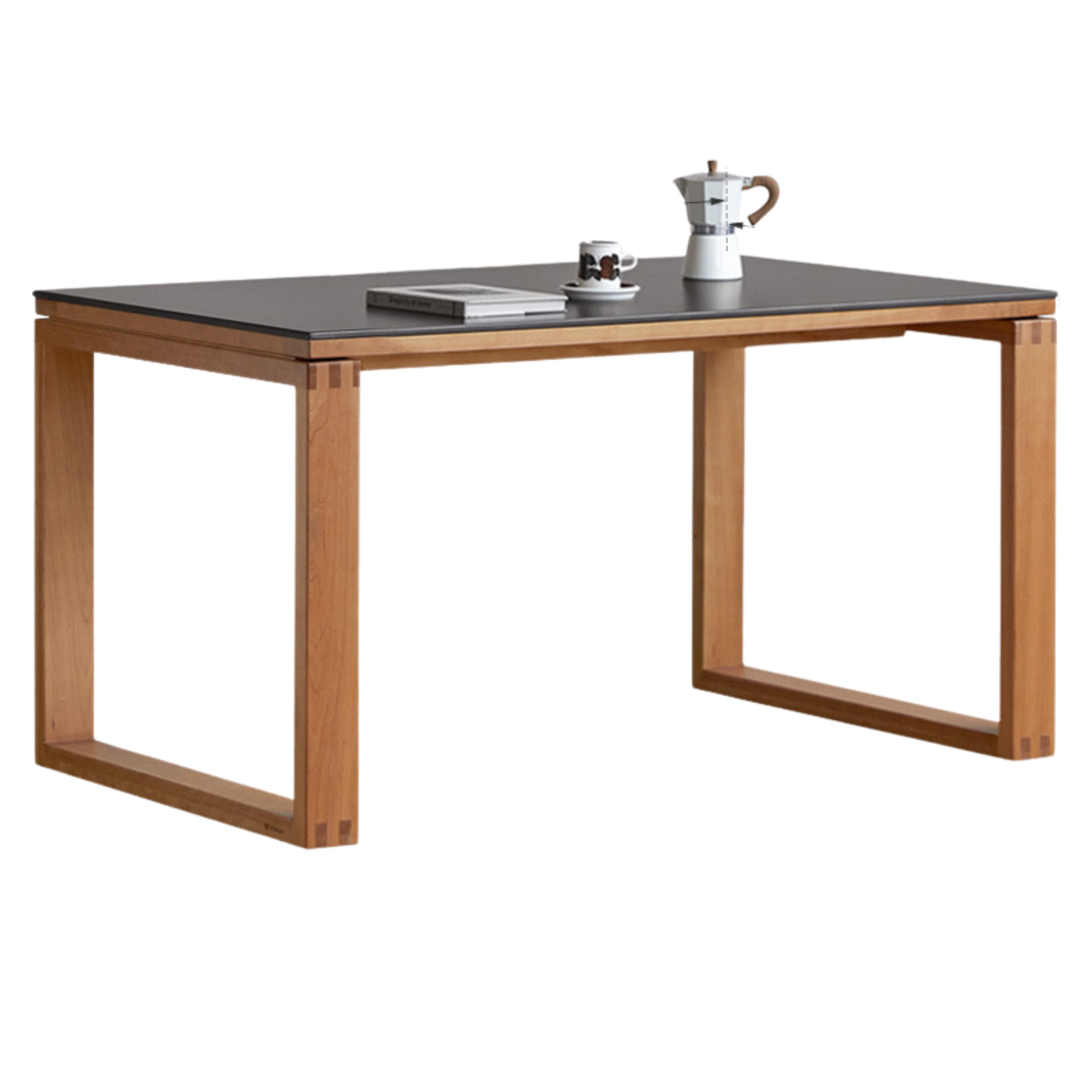 Cherry Wood Dining Table Island Table Integrated Large Board