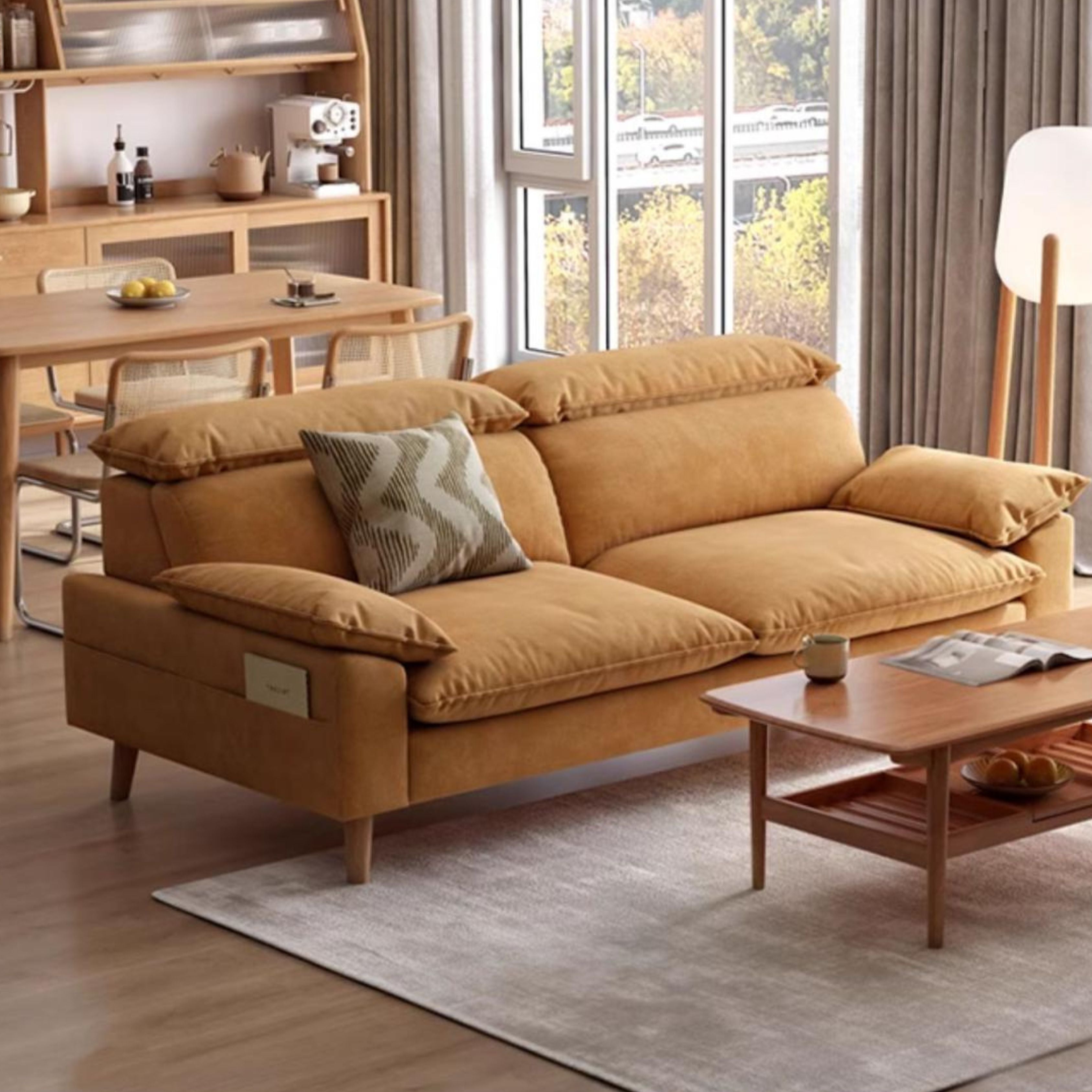 Ash Fabric Sofa Living Room