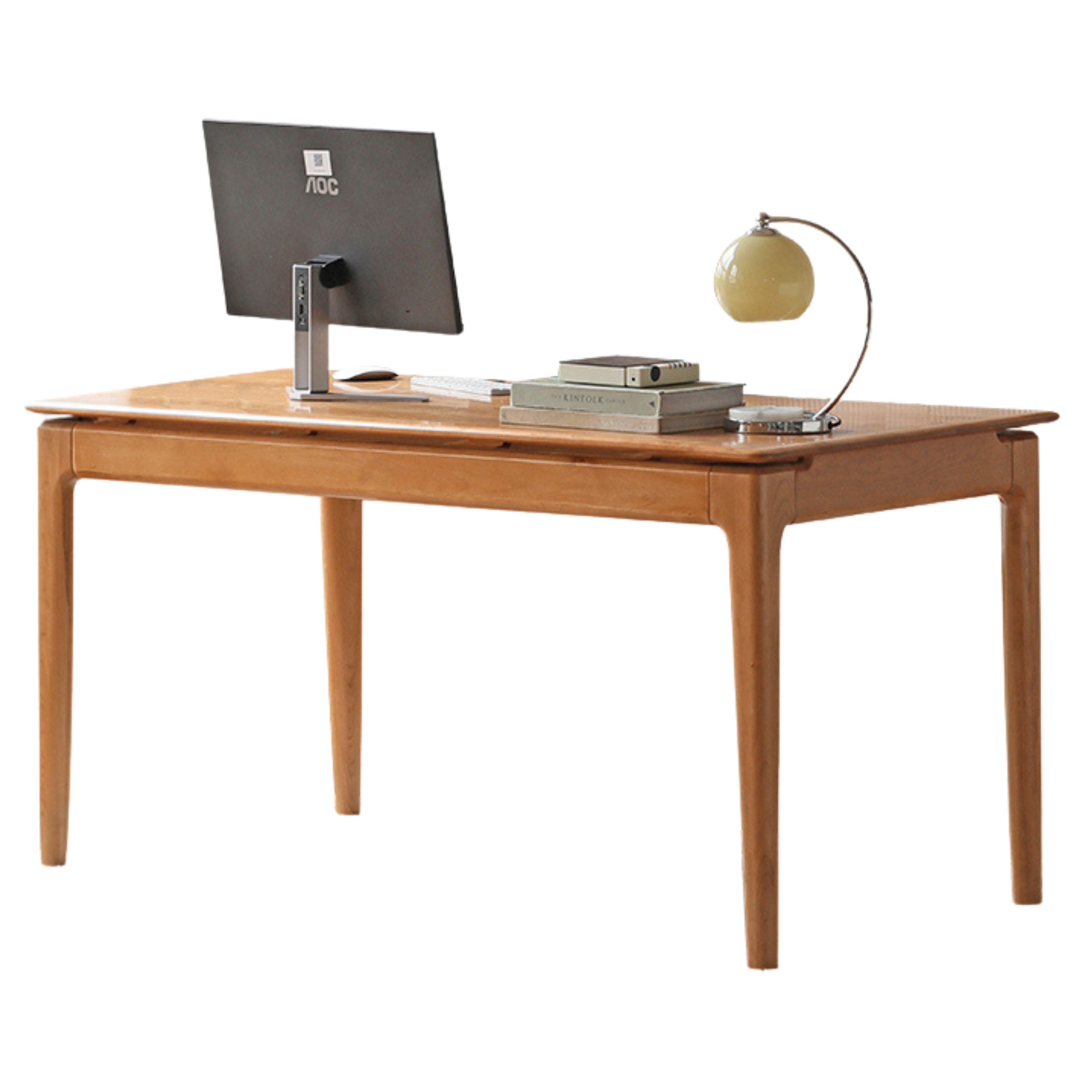 Cherry Solid Wood Large Desk Home Dining Table