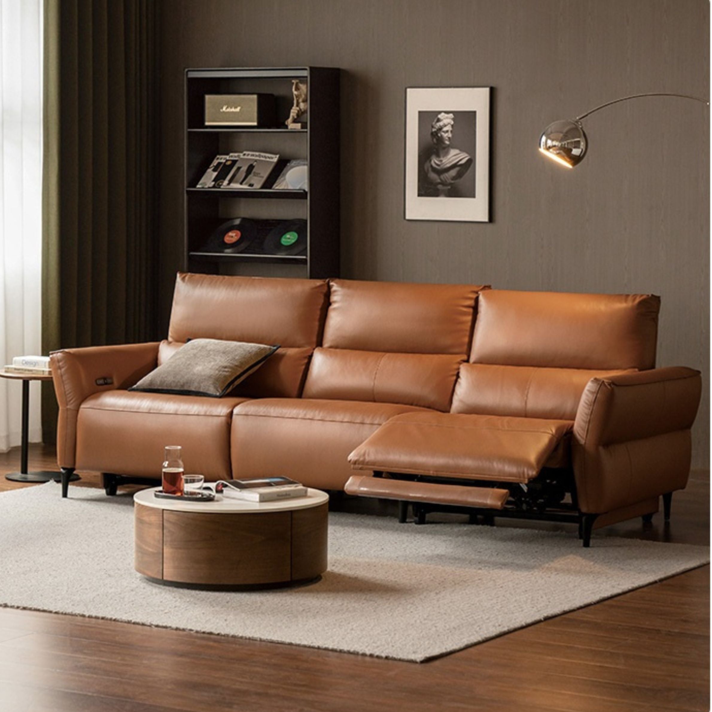 Genuine Leather Electric high back Sofa