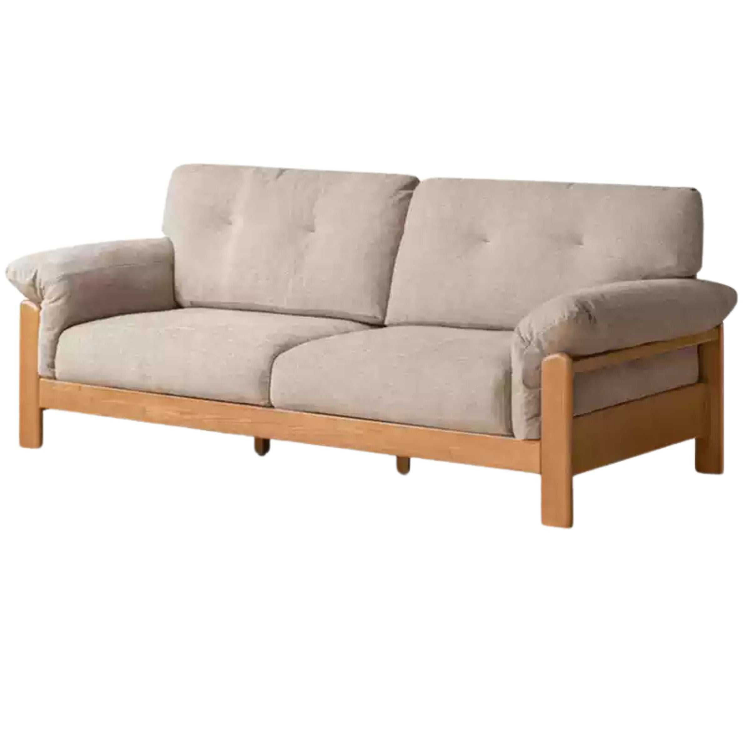 Ash Solid Wood Genuine leather, fabric sofa