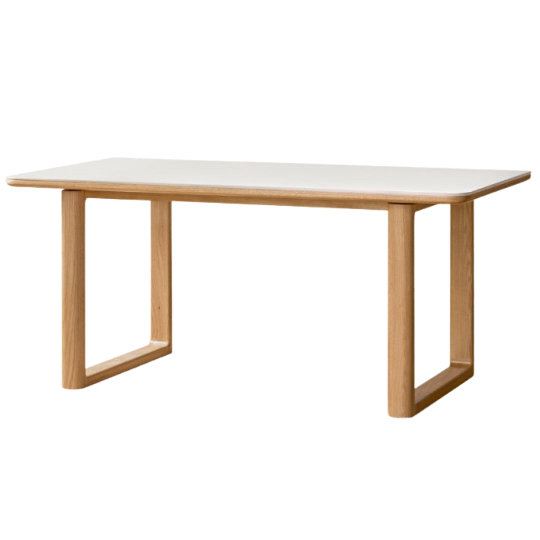 Oak Solid Wood Rock Board Dining Table