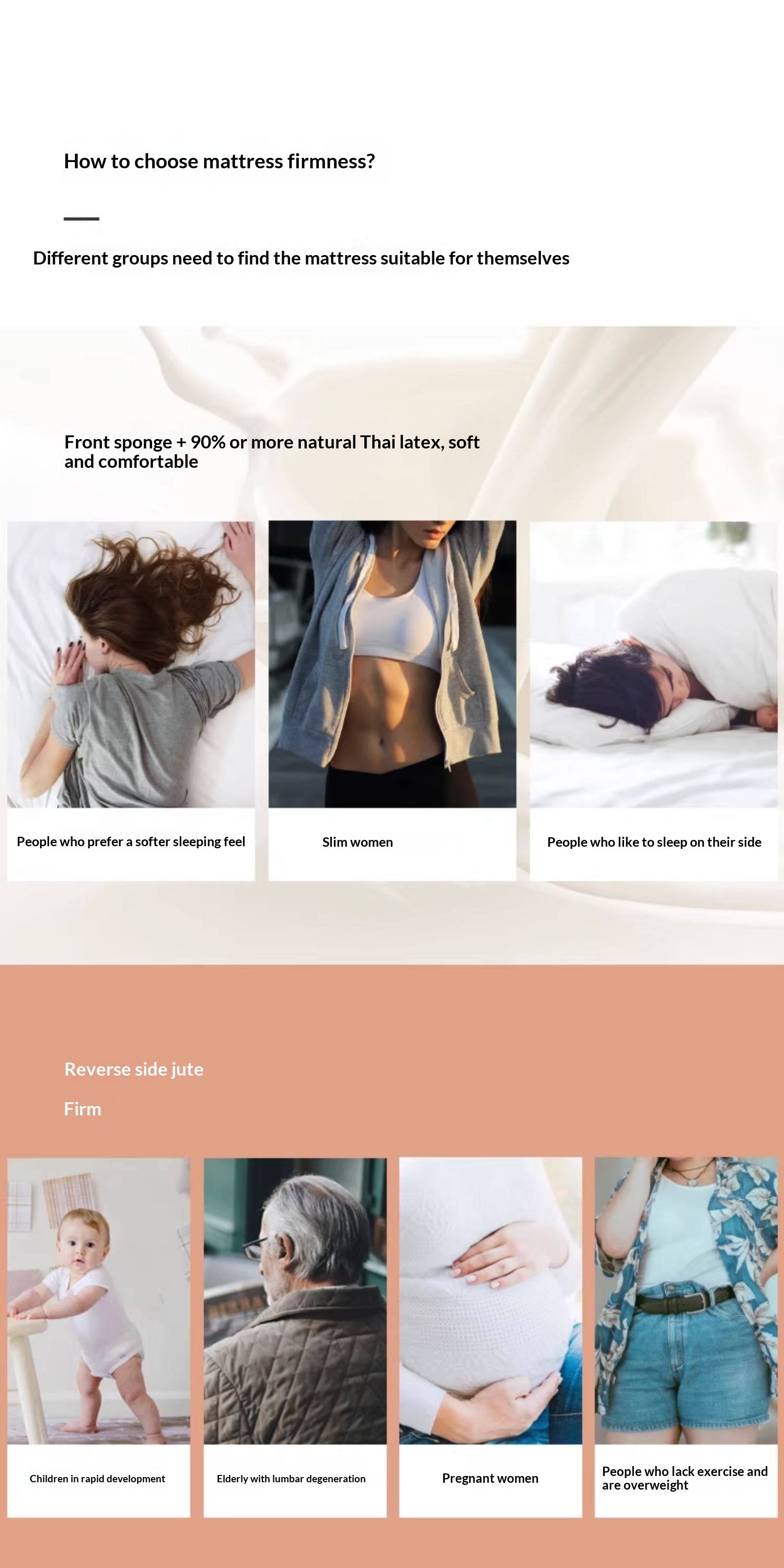 Latex Zero-Glue Mattress with Natural Jute Cover — Eco-Friendly, Soft, Thick Mattress with Independent Springs