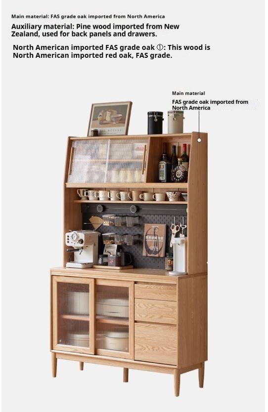 Oak Solid Wood Modern Sideboard