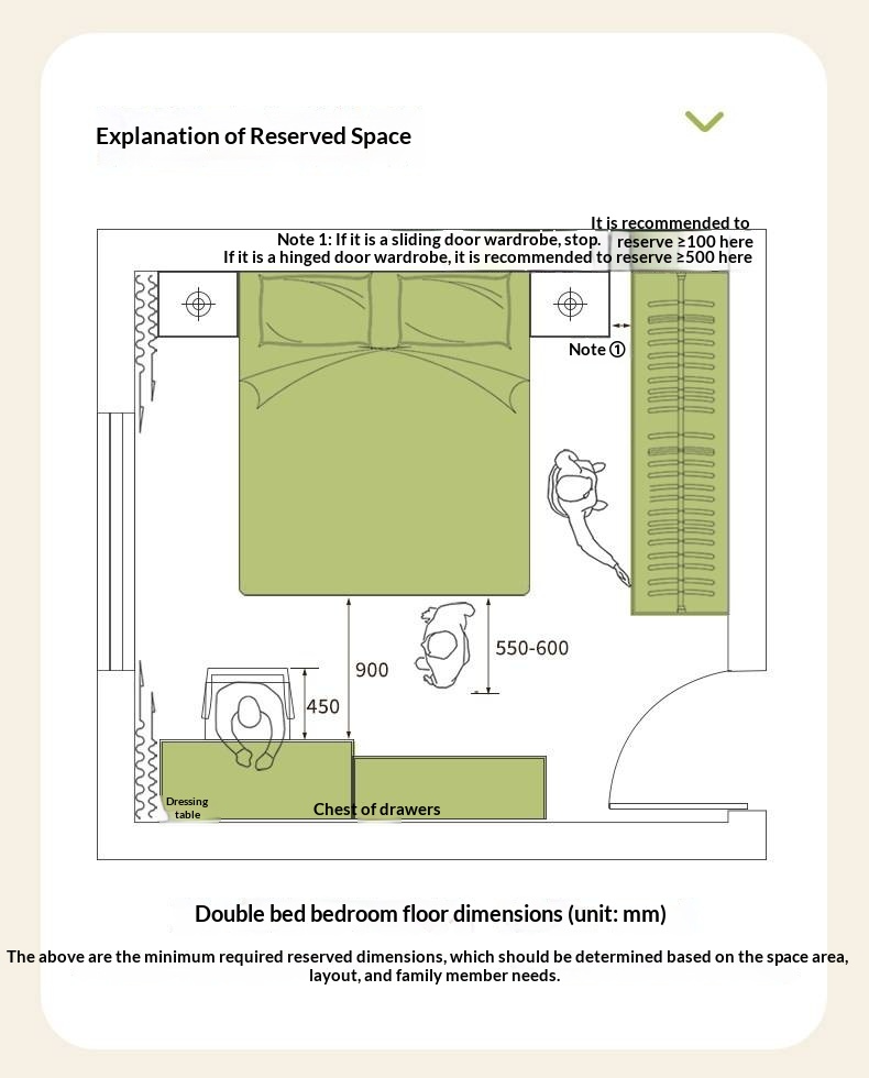 Rubberwood Solid Wood Bed — Modern Minimalist White Box Design