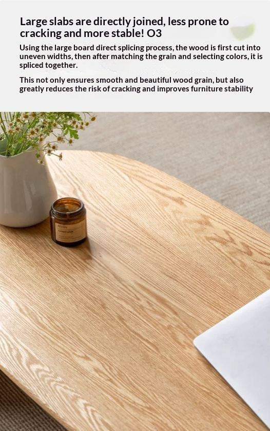 Oak, Beech Solid Wood Storage Coffee Table