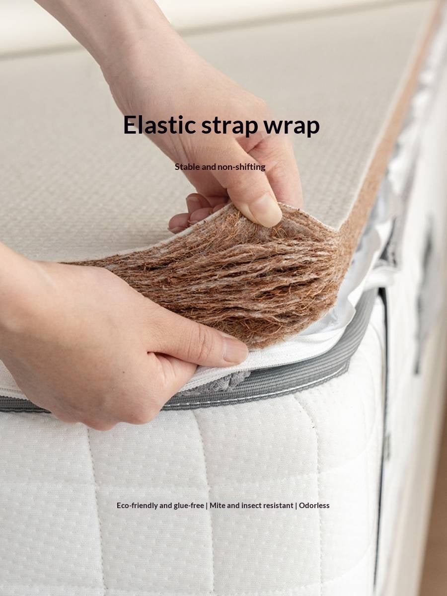 Zero-Glue Coconut Fiber Lumbar Support Firm Mattress — Removable, Washable, Latex Thin Mattress