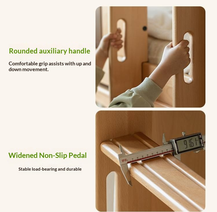 Beech Solid Wood Children's Treehouse Bed Multifunctional Loft Bed