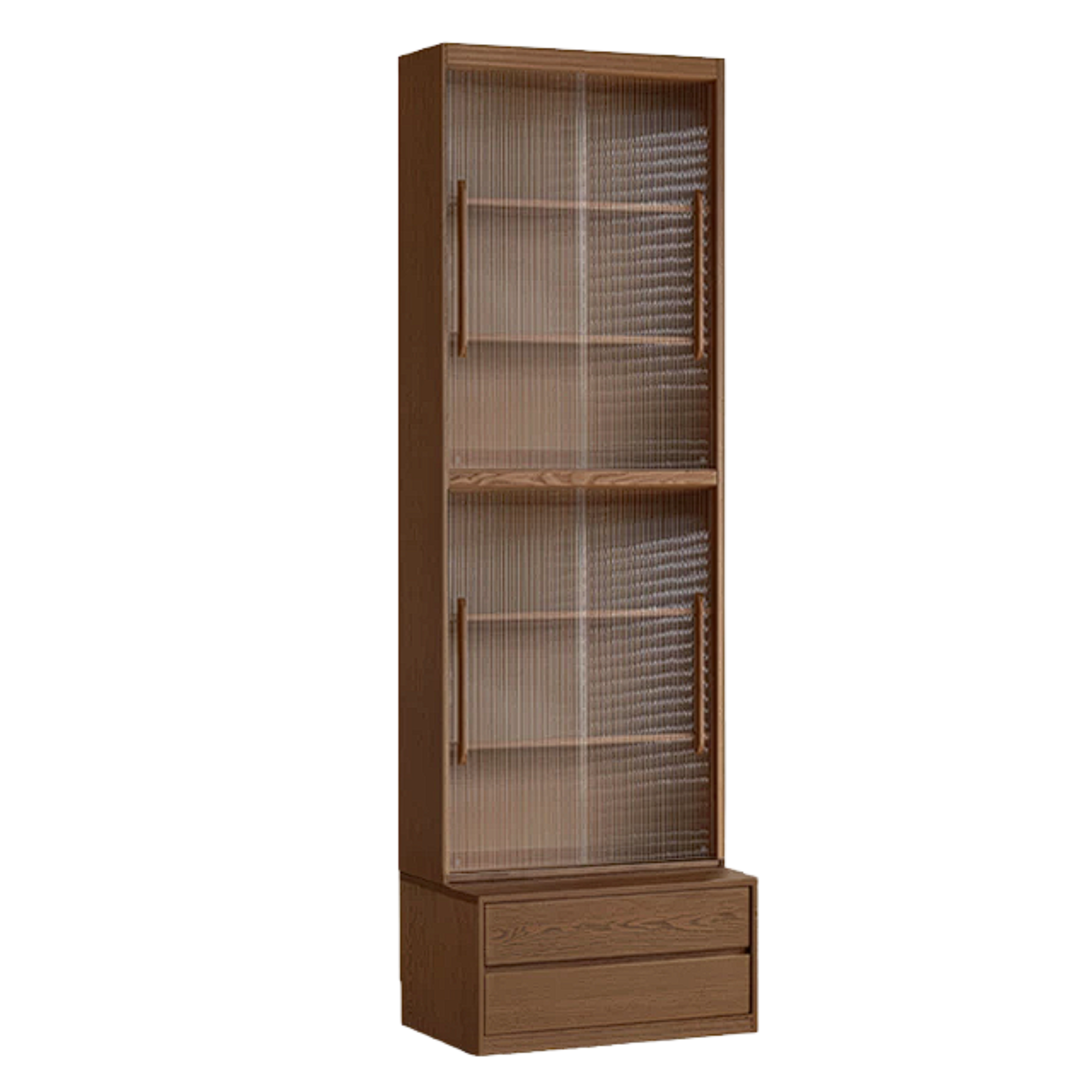 Sandalwood, Oak, Ash Solid Wood Combination Bookcase